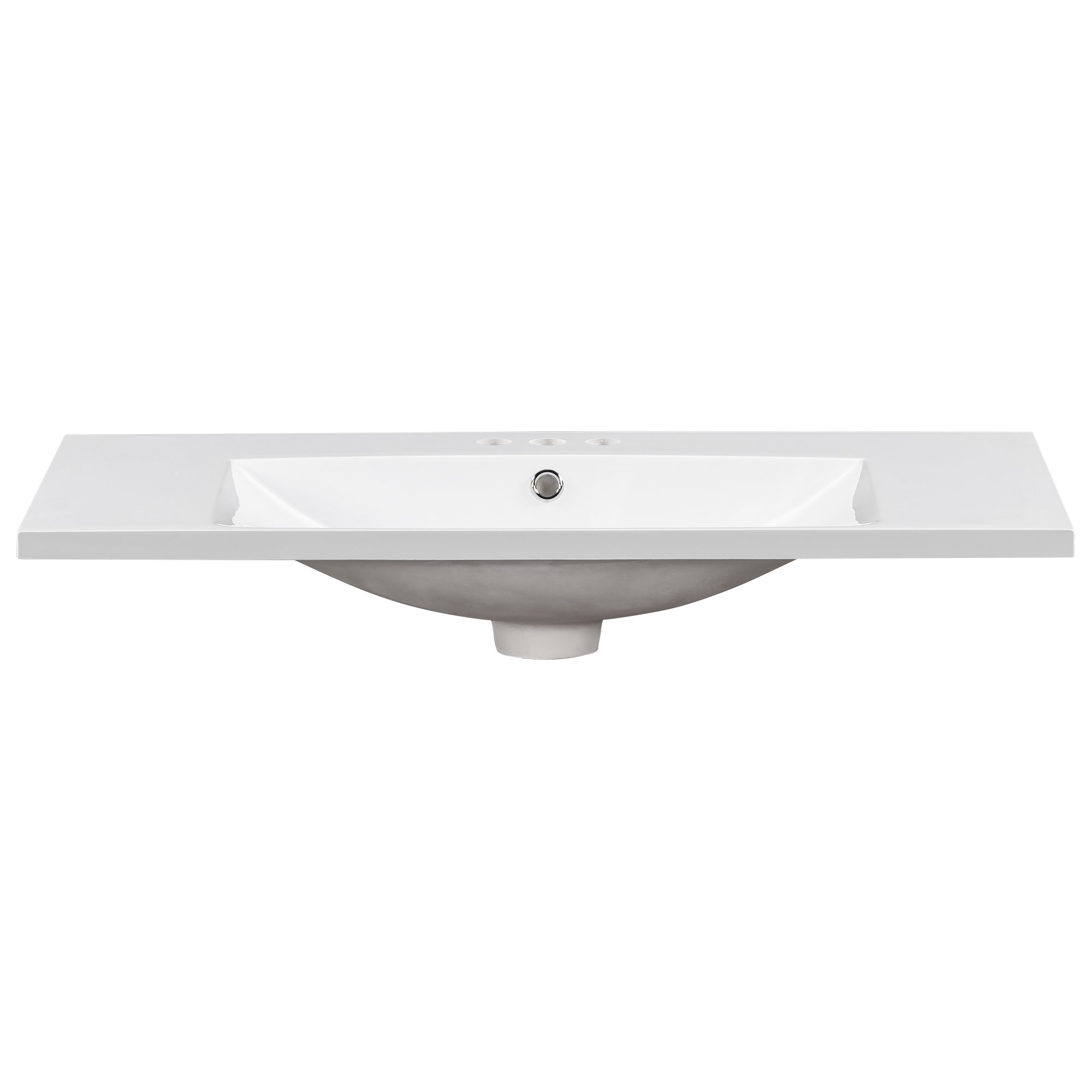 GAMLIF 36" Single Bathroom Basin Sink, Vanity Top Only, 3-Faucet Holes ...
